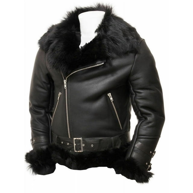 Blouson Bombardier en Cuir pour Homme, Veste de Vol RAF Noire, Veste Aviateur pour Homme, Veste Aviateur pour Homme Noire, Blouson Bombardier en Cuir pour Homme, Veste de Vol RAF Taille 4TG