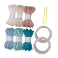 thumbnail image 4 of HILABEE 6 Pieces Knitted Yarn Handcrafting 5M Colorful Cushion Home Decor Craft Yarn F, 4 of 9