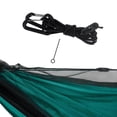 thumbnail image 1 of Hamac de Camping avec Filet Suspendu Lit de Sommeil Balançoire Filet Sangle d'Arbre Sangle en Toile Vert, 1 of 8