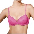 thumbnail image 1 of Bra Wireless Women Convertible Bra Feature V-Neck Longline Bra Style W-1546 Pinks-a 36, 1 of 6