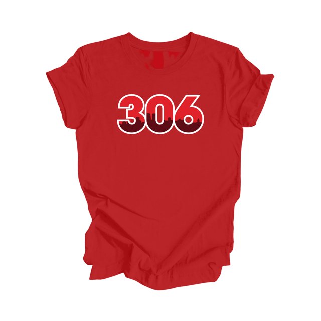 306 Regina Saskatchewan Canada Code Régional Skyline de la Ville Cadeau - T-Shirt Unisexe - Inspired X