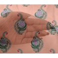 thumbnail image 4 of oneOone Viscose Chiffon Fabric Leaves & Floral Block Print Fabric BTY 42 Inch Wide, 4 of 4