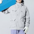 thumbnail image 4 of KIHOUT Men's Tactical Jacket Multi Pockets Performance Fleece Lined Water Resistant Soft Shell Unisex Hood Coats, 4 of 5