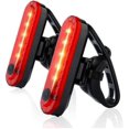 thumbnail image 1 of Rear Bike Tail Light 2 Pack, Ultra Bright USB Rechargeable Bicycle Taillights, Red High Intensity Led Accessories Fits On Any Bike or Helmet. Easy to Install for Cycling Safety Flashlight, 1 of 8