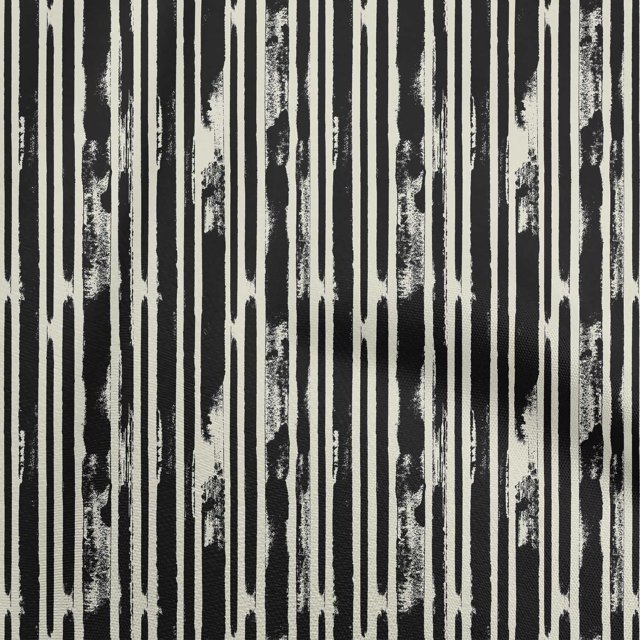 oneOone Cotton Poplin Twill Black Fabric Abstract Craft Projects Decor Fabric Printed By The Yard 56 Inch Wide