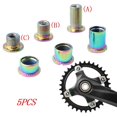 thumbnail image 4 of S SERENABLE 5pcs Bike Chainring Bolt Nuts Solid Chainwheel Screws Replacement Sprockets -Triple Disc, 4 of 9