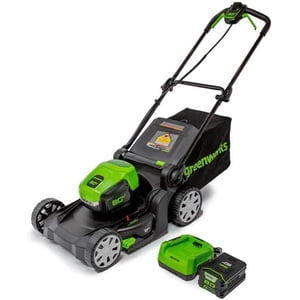 Greenworks 80V 17-Inch Tondeuse à gazon, batterie 2.0Ah et chargeur inclus