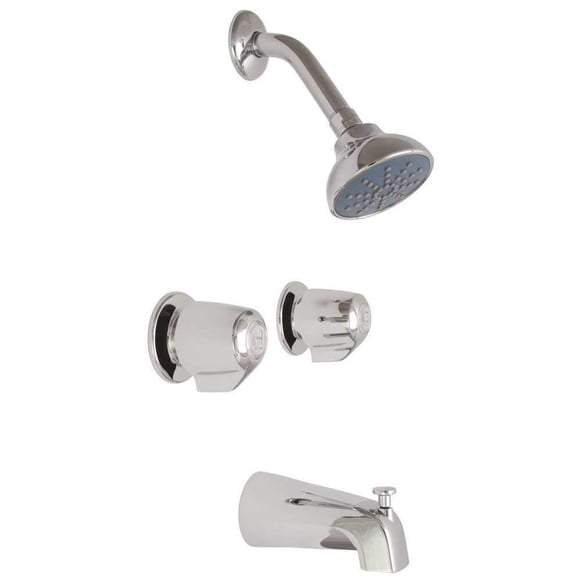 GERBER PLUMBING GIDDS-273227 Tub & Shower Set Two Handle Chrome