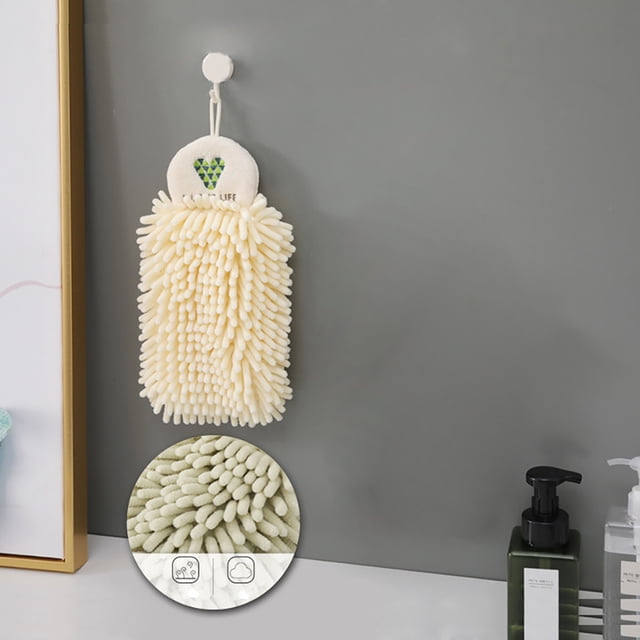 EGNMCR Quick-Dry Hanging Water-Absorbent Chenille Towel Kitchen towel
