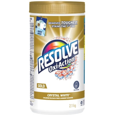 RESOLVE In Wash Powder - GOLD Oxi-Action Crystal White® 2.1KG