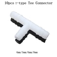 thumbnail image 3 of 10PCS White T Connector PE Aquarium Adapter Air Pump Hose Connector 4~8mm, 3 of 3