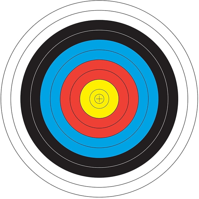 Archery 40cm & 80cm Targets by Longbow (25 Pack, 80cm Archery Paper)