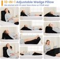 thumbnail image 3 of Wedge Pillows for Adult Adjustable Bed Wedge Pillow for Post Surgery Triangle Pillow Headboard with Bolster Cushion for Sleeping Acid Reflux Neck & Back Support and Dark G, 3 of 9