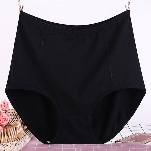 Culottes Taille Haute Anti-Fuite en Coton pour Femmes Grande Taille