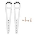 thumbnail image 1 of 2 Pcs Support de Porte pour Chat Loquet Réglable Butée de Porte pour Chat Garde les Chiens Dehors Blanc, 1 of 10