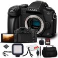 thumbnail image 1 of Panasonic Lumix DMC-G85 Mirrorless Digital Camera Body Only (Kit Box) (DMC-G85MK) - Bundle - with 64GB Memory Card + LED Video Light + DMW-BLC12 Battery +  Soft Bag + 12 Inch Flexible Tripod  + More, 1 of 6