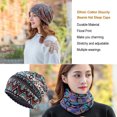 thumbnail image 3 of Tuque Décontractée Style Bohème Hijab Musulman Turban Extensible Mode Bonnets de Protection des Oreilles Accessoires de Coiffure Bonnet Losange Bleu, 3 of 6