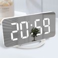 thumbnail image 3 of Réveil Numérique Led Miroir Électronique Horloges Double Charge Usb Horloges Modernes, 3 of 7