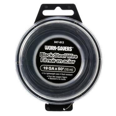 Fil noir Worksavers en acier