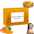 thumbnail image 1 of EIMELI Lemon Turmeric Kojic Soap Fragrance  Turmeric Soap for Face and Body  Turmeric Soap Sticks  Lemon Turmeric Glowing Skin Care Soap  Natural Turmeric Handmade Soap for All Skin Types, 1 of 7