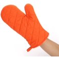 thumbnail image 3 of Oven Mitts, Premium Heat Resistant Kitchen Gloves Cotton & Polyester Quilted Oversized Mittens Orange, 3 of 6