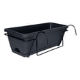 thumbnail image 4 of Langgg Balcony Railing Planter Flower Pot Vase Basket Outdoor Gardens And Spaces Easy To Install dark gray, 4 of 6