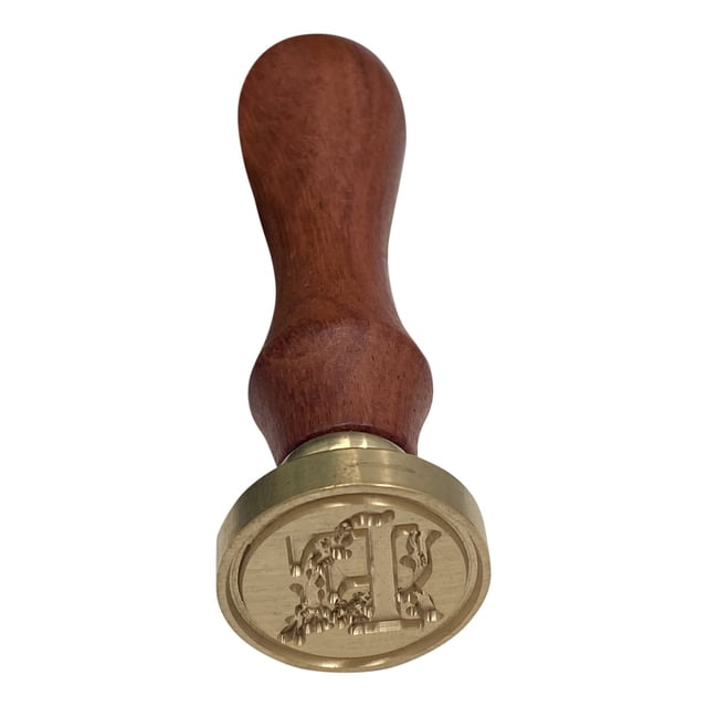 WHEANG Home Decor Fire Lacquer Seal Retro English Letter Copper Headquets Seal Wax Hand Account Seal and Copper Chapter Bronze Head One Size Multi-Color