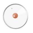 thumbnail image 1 of Tempered Glass Pot Lid Pan Pot Lid Pot Cover with Wood Knob Kitchen Cooking Pot Lid, 1 of 1