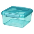 thumbnail image 3 of Sistema Ocean Bound Plastic Lunch Box Plus Cutlery, 1.2 L Food Storage Container, BPA-Free, Teal or Blue (Colour Not Selectable), 3 of 4