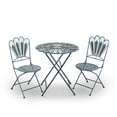 thumbnail image 3 of Alpine Corp BVK608A Peacock Feather Bistro Set - Table &amp; Two Chairs, 3 of 4