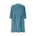 thumbnail image 4 of yoeyez Robes d'Été pour Femmes 2025 Maxi Mignon Manches Bouffantes 3/4 Rayé Nœud Papillon Mini Robe Soleil Col Ras du Cou Décontractée Robes Babydoll Ample Fluide Robe de Plage Bleu,P, 4 of 5