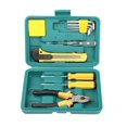 thumbnail image 1 of Hand Tool Kit, Tool For Home Use - Includes Plier, Cutter, Measuring Tape, 2 Screw Driver & Electrical Tester - With 5 Allen Keys, Tool Set Storage Box | Ergonomically Designed, Easy Use, 1 of 5