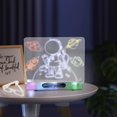 thumbnail image 3 of Bloc de Dessin Magique 3D Tableau Lumineux 3D Kit de Peinture de Traçage et de Dessin avec Support de Lampe LED Réutilisable Tableau de Peinture Magique 3D pour Enfants de 4 5 6 7 8 Ans, 3 of 5