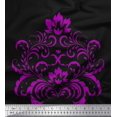 thumbnail image 1 of Soimoi Velvet Fabric Ogee Damask Print Sewing Fabric Yard 58 Inch Wide, 1 of 5