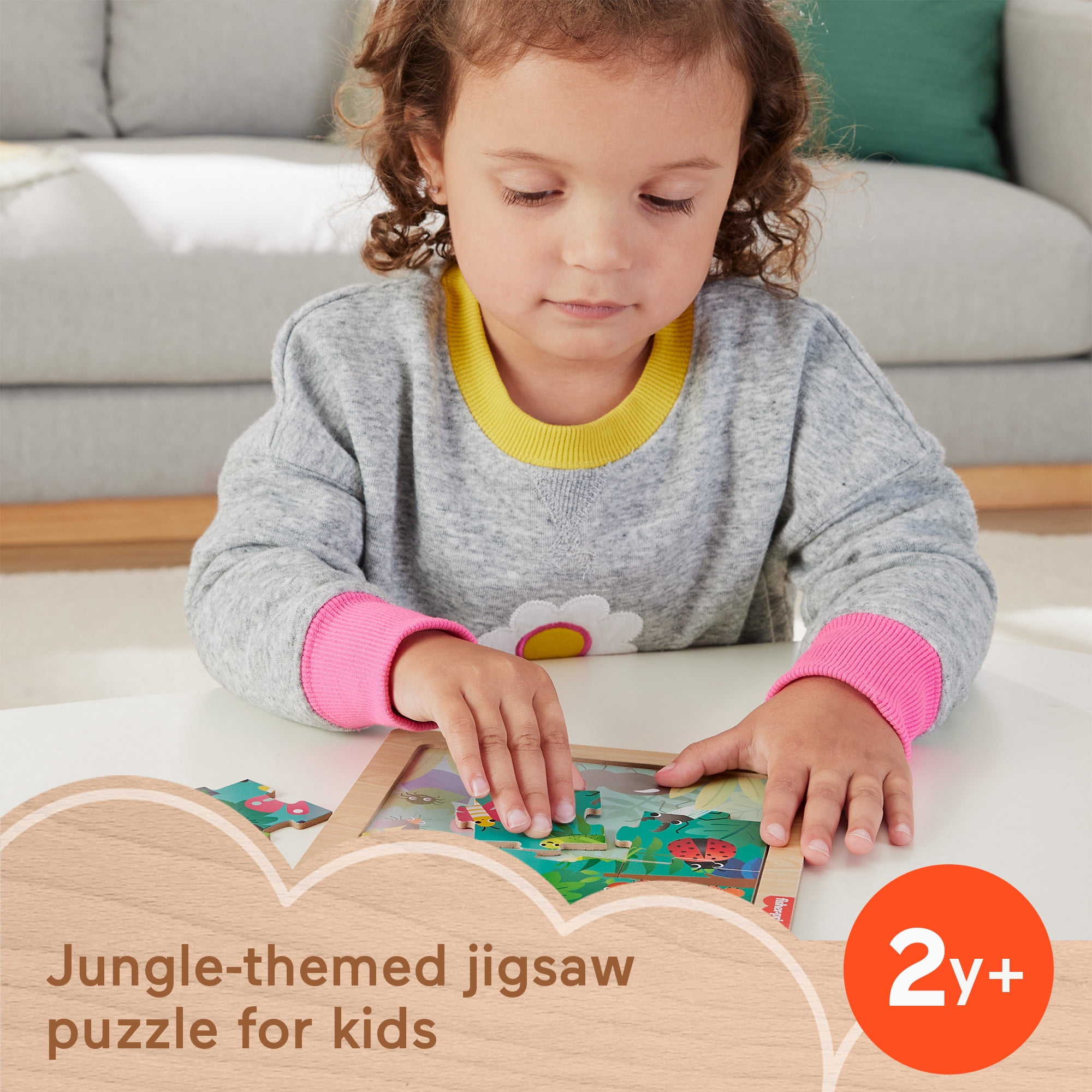 Fisher-Price Puzzle en bois Thème Jungle - Exclusivité Walmart