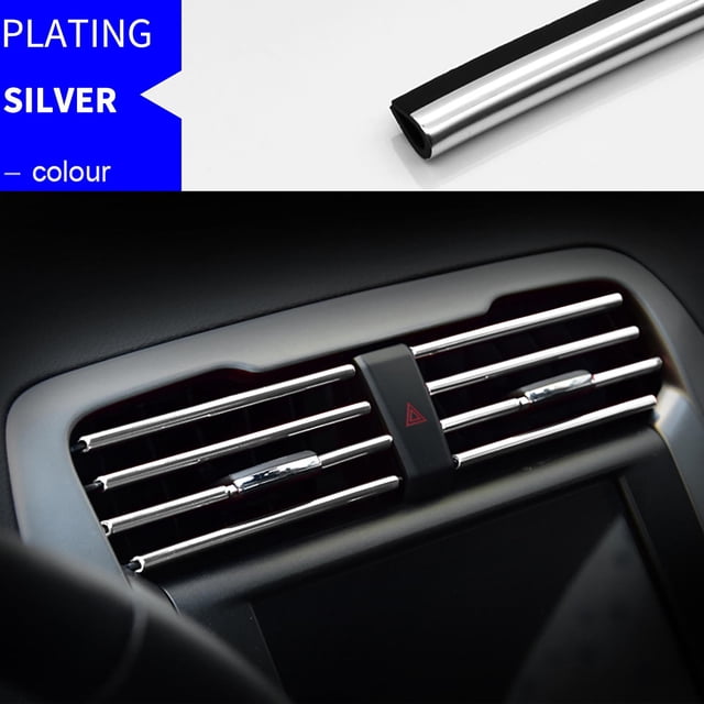 EGNMCR Room Decor Home Decor Modification Of The U-shaped Electroplated Bright Strips In The Decorative Strips Of Automobile Outlets, Chromium Plated Colorful Interior Decoration Decorative strip