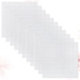 thumbnail image 4 of 30 Pcs 8x8cm Square Mesh Plastic Canvas Sheets Cross Stitch Sewing Plastic Canvas Sheets for Embroidery Acrylic Yarn Crafting Knit and Crochet Projects DIY Coaster (White), 4 of 9