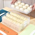 thumbnail image 1 of Boîte de Rangement Alimentaire Grande Capacité Multi-Couches Antiadhésive Transparente Sans BPA pour Réfrigérateur, Boîte Hermétique pour Raviolis, Fournitures pour la Maison, 1 of 8