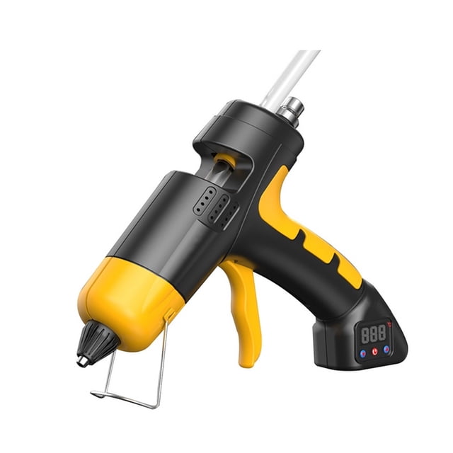 60w Cordless Lithium Battery Hot Melt Glue Gun Digital Display Temperature Adjustable Use 7mm Glue Stick Wireless Repair Tool ,Fireproof