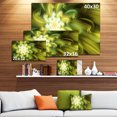 thumbnail image 3 of Dance of Yellow Fractal Petals - Impression sur Toile Florale, 3 of 4