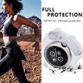 thumbnail image 3 of KOMI Compatible with Google Pixel Watch 2/Pixel Watch Screen Protector Case Frosted Matte Soft TPU Cover Full Protective Case Built-in HD Screen Film Accessories(Silver,Pixel Watch1/2), 3 of 5