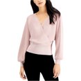 thumbnail image 1 of I.N.C Womens Sparkle Pullover Sweater, Pink, Medium, 1 of 2