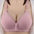 thumbnail image 1 of AherBiu Wireless Bras for Women Plus Size Comfort Soft Full Coverage High Support Push up Bralette Solid Color Bras, 1 of 9
