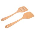 thumbnail image 4 of Spatule en Bois, 2Pcs Résistant à la Chaleur Poids Léger Ensemble en Bois pour la Maison, 4 of 8