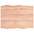 thumbnail image 2 of vidaXL Table Top Light Brown 80x60x(2-6) cm Treated Solid Wood Live Edge, 2 of 5