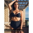 thumbnail image 3 of RELLECIGA Bas de Bikini Froncé Taille Haute pour Femmes, 3 of 6