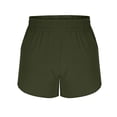 thumbnail image 4 of Plebaso Womens Athletic Running Shorts Elastic High Waist Activewear Workout Shorts with Zipper Pockets, 4 of 7