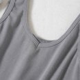 thumbnail image 4 of Pompotops Women Ladies Solid Sleeveless Pullover Vest Tank Crop Tops Shirts, 4 of 8