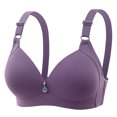 thumbnail image 1 of Yuyuzo Push up Bras for Women Solid Color Full Coverage Adjustable Strap Breathable Everyday Bras, 1 of 4