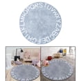 thumbnail image 4 of Abbracc Tapis Rond Grand Tapis Cercle Chaud pour Chambre d'Enfants Cadeau de Douche Bleu Bleu 160cm, 4 of 8